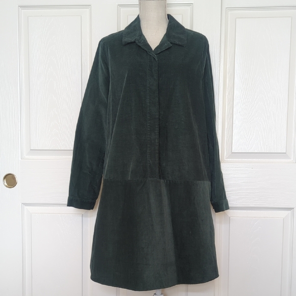 COS A-line Forest Green Corduroy Dress - Picture 6 of 12